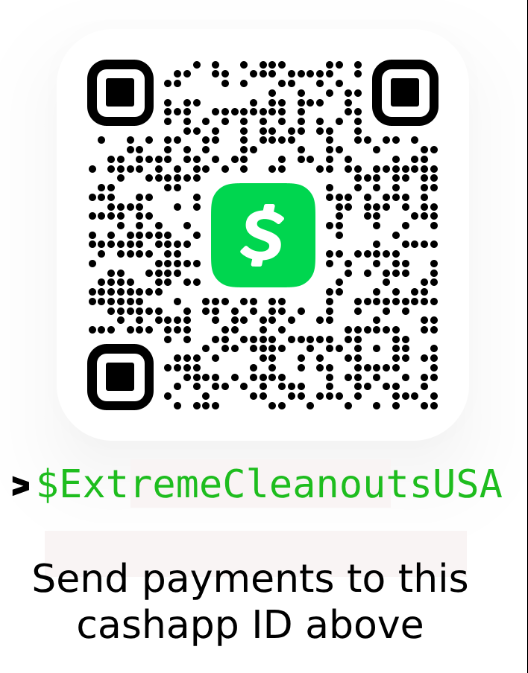 Cash App QR code for $ExtremeCleanoutsUSA